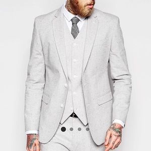 ASOS Slim suit in Gray Nepp Fabric (US 40 R)